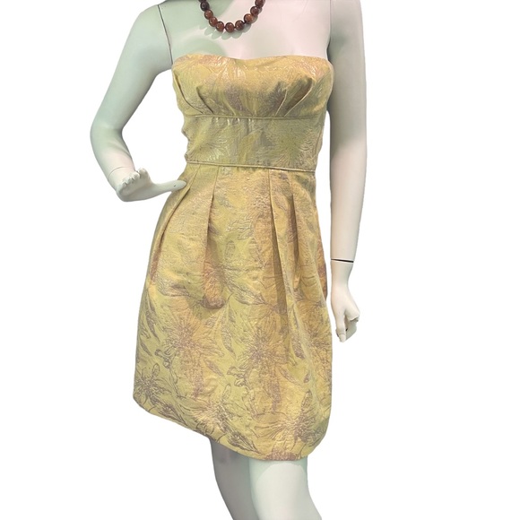 BCBG “Mabel” Strapless Jacquard Cocktail Dress - Picture 15 of 16